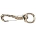 Swivel Spring Snap, Round Eye, Nickel Plated, #334, 3/8-In.