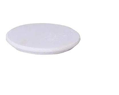 AC ANAND CRAFTSHandmade Super Smooth White Marble Chakla for Rolling Roti/Paratha/Puri (White, 9 Inch Diameter) #Made in India
