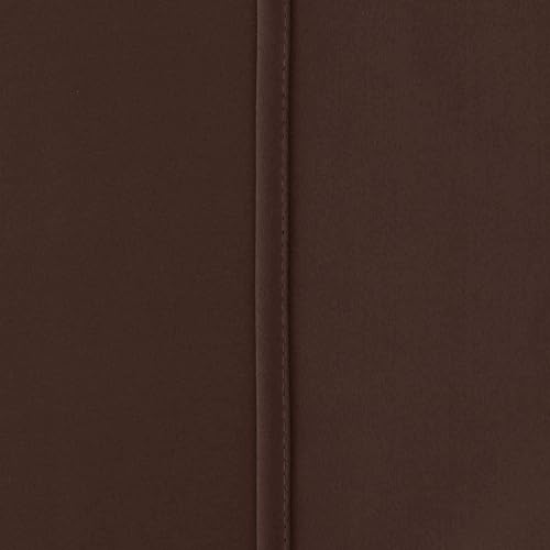 Image of 100% True Blackout Curtains 7 Feet, Set of 1 Panels | 300 GSM Heavy Room Darkening Polyester Cloth for Bedroom & Living Room | Thermal Insulated Heat & Noise Reducing (84x47 Inch, Brown) | 100% Room Darkening Thermal Insulated Heat & Noise Reducing Curtains 7 feet long