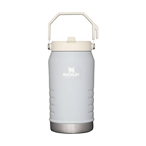 Image of Stanley IceFlow Flip Straw Jug with Handle 64 oz| Twist On Lid and Flip Up Straw | Leak Resistant for Travel and Sports | Insulated Stainless Steel | BPA-Free |Cloud