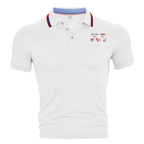 Polo Homme Quartararo x Zarco t-shirt coupe ajustée pour les voyages et les vêtements légers