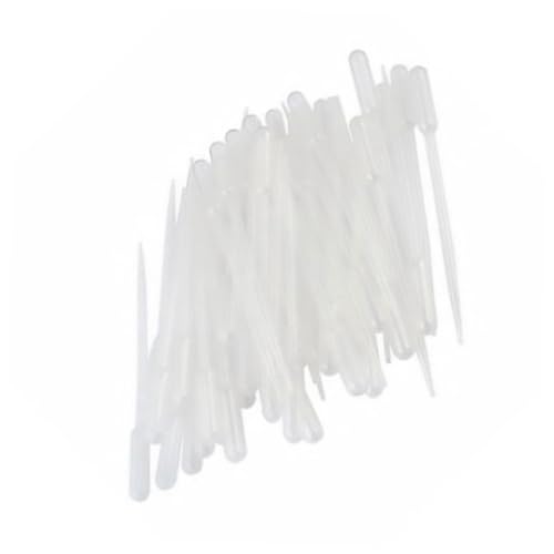 FUNOMOCYA 5ml Disposable Pipette Dropper Washable Pipettes Mini Dropper for Acrylic Paints Essential Oils Transfer