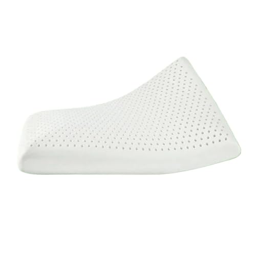 LUKYWANG Almohada Latex Almohada de látex Natural clásica Almohada de látex con Forma de Pan Almohada de Masaje Saludable for el Cuello Almohada Blanda(60x40x12)