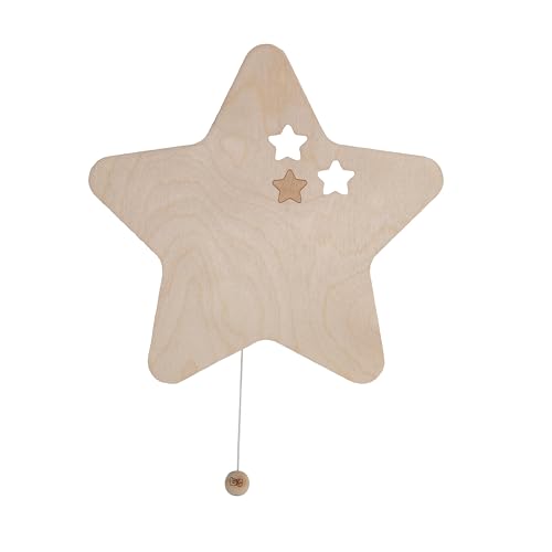 Baby's Only - Applique murale étoile Wonder - Marron - 26x27 cm