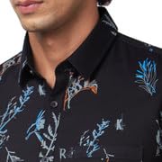 Image of Spykar Men's Regular Fit N /A Half Sleeve Printed Casual Shirts