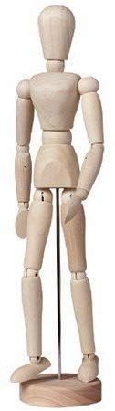 Image of Kreative Kraft 12-Inch Female Wooden Artist Manikin - Movable Limbs Mannequin Model for Sketching & Home Decoration
