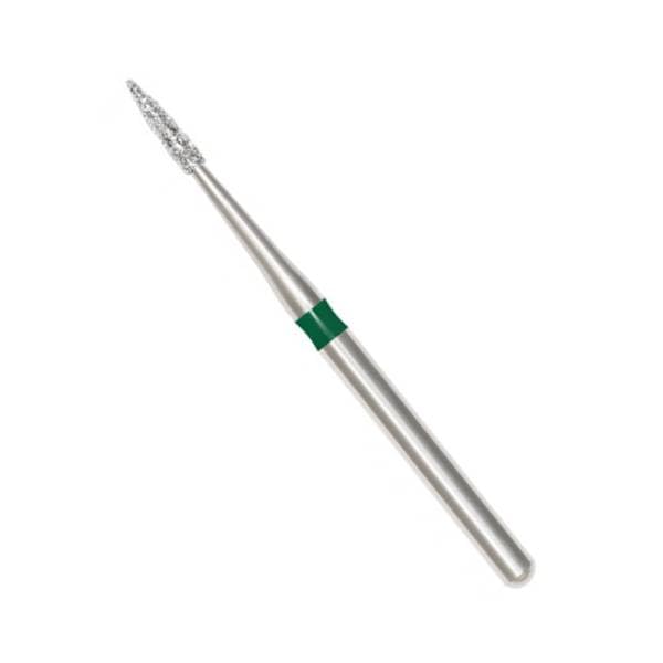 SS White 91395-5 Revelation FG 889-010C Flame Shaped Coarse Grit Diamond Burs 5/Pk