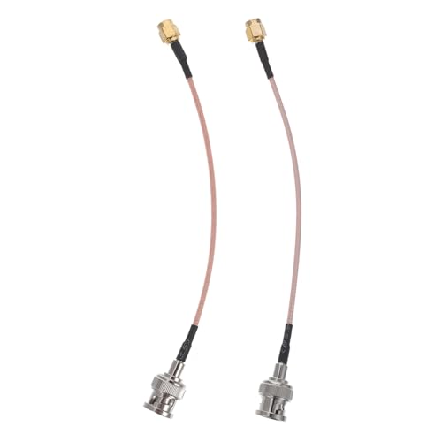Gadpiparty 2 Piezas Cable Macho Sma Macho Adaptador Resistente para Antena Radio Kit con Conductores Protección Anticorrosión para Radio Móvil y Analizador de Señales