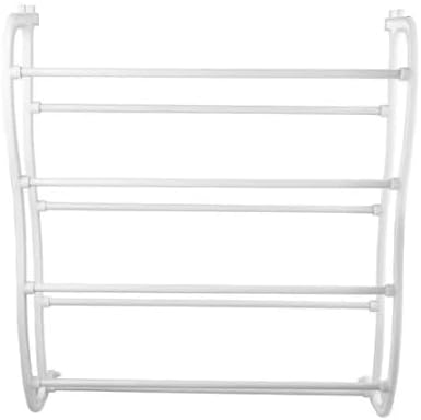 12-Shelf Over-the-Door Shoe Rack, Holds 36 Pairs, Heavy-Duty White Resin with Non-Slip Coated Steel, Easy Assembly