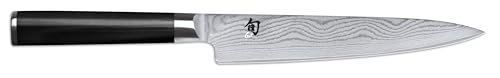 KAI Shun Classic Couteau Utilitaire Japonais 15 cm Longueur de Lame - Couteau Damas 32 Couches Noyau VG MAX - 61 (±1) HRC - bois de pakka - Fabriqué au Japon - Forgé
