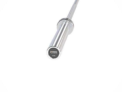 Power Systems Women's 15kg Olympic Bar - Stainless Steel Construction with 6 Roller Pins for Quick & Smooth Spins