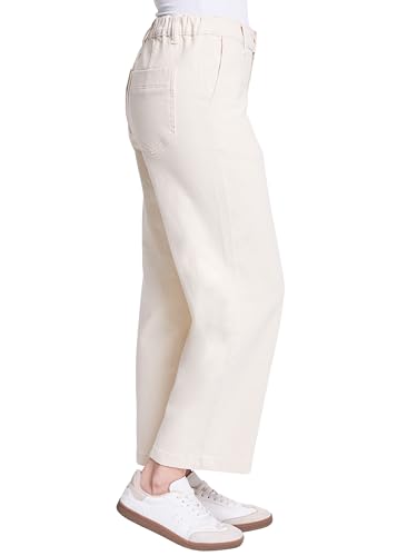 Royalty For Me Womens Women's High Rise Wide Leg Jeans with Elastic Back2