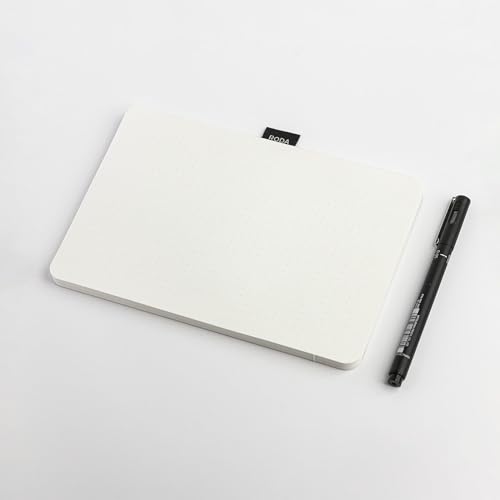 Image of RODA A5 Notepad with 60 Tear-Off Dot-Grid Sheets | 90gsm Ink-Friendly Paper | Smooth Rounded Corners | Desk and Travel-Friendly Writing Pad for Notes, Journaling, Planning | Ideal Bullet Journals