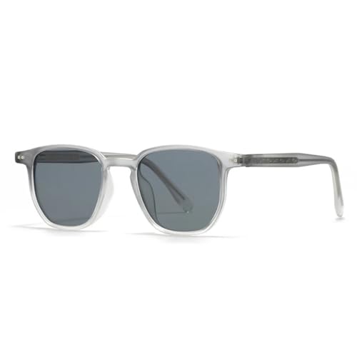 Lunettes de soleil rétro à rivets UV400 pour homme et femme
