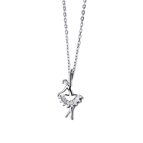 Collier en argent Zircon ballerine pour illuminer vos tenues de soirée
