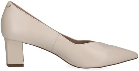 CAPRICE Dames slingpumps van leer, spits, zwart metallic, 38 EU