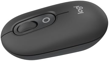 Logitech POP Mouse, Compact and Portable Wireless Bluetooth Mouse...