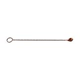 Sertodo Copper Ringer Bar Spoon | 12 inch | 100% Pure Copper, Heavy Gauge, Hand Forged | Mix Signature Cocktails in Style | Professional Bartender Grade | Gift the Mixologist's Choice in Barware