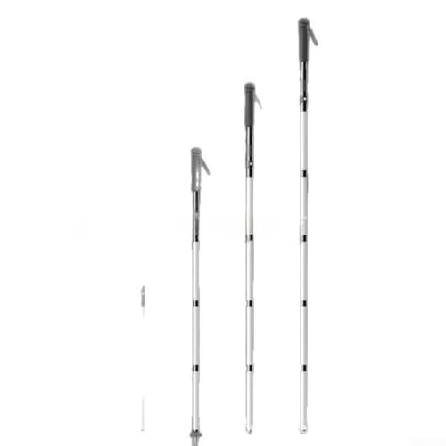 Bastones de senderismo plegables con LED multimodo y mango impermeable IPX6 2