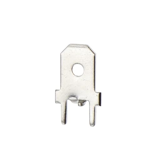 MQXFCZUX 100 Pezzi 6.3 Inserti di Posizionamento terminale Maschio 250 PCB saldare capocorda Spessore 0.8 Due Gambe, Foglio di Saldatura PCB