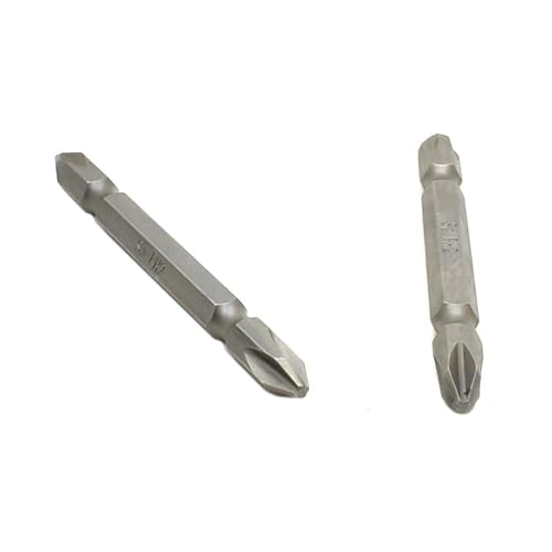 Superior Steel SP302D-10PK Compatible with 2# Phillips Double End Screwdriver Bits - 3 Inch Long - 10 Display Pack