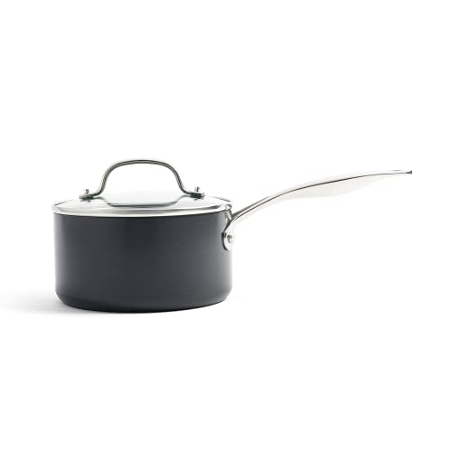 GreenPan Saucepan, Non Stick Toxin Free Ceramic Sauce Pot - Induction & Oven Safe Cookware - 20 cm/3.1 Litre, Grey 6 Gallery Image