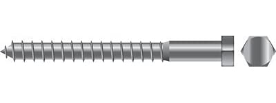 Vis Seachoice SC1273 5/16x3 1/2 lag scr ss contre la rouille marine