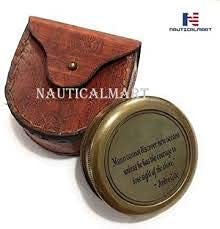Brújula Náutica de Latón con Estuche Protector miniatura 7