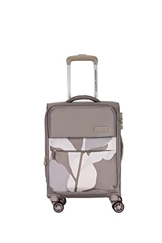 Image of American Tourister Polyester 13.38 Inches Softshell 2 Wheel Inline Suitcase (Ld8 (0) 03 003 Brown), H-79 Centimeters, Large