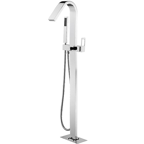 Robinet cascade autoportant avec boîtier encastré anti fuite pour sol