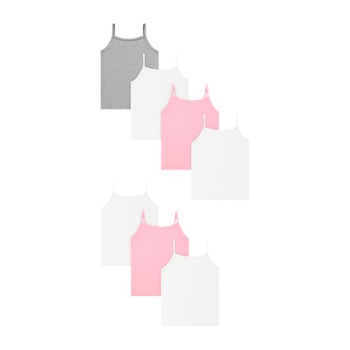 Image of Hanes Girls' Camisole, 100% Cotton Tagless Cami, Toddler Sizing, Multiple Packs & Colors Available
