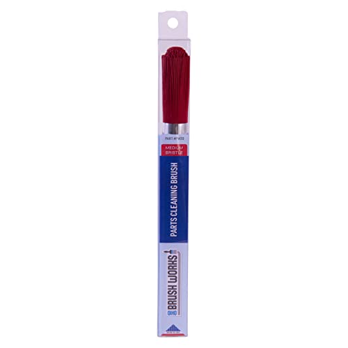 Image of Ohio Brush Works, Parts Cleaning Brush, Handmade in The USA, Home and Auto Use, Solid Ergonomic Wood Handle (Medium Bristle)