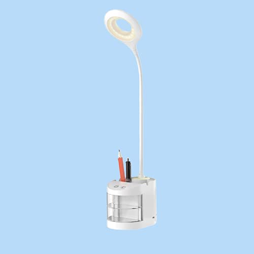 Linnet Table Lamp Led Desk Lamp/Touch Study Lamps Magnifier Gooseneck Desktop USB Table Light Rechargeable-image-44