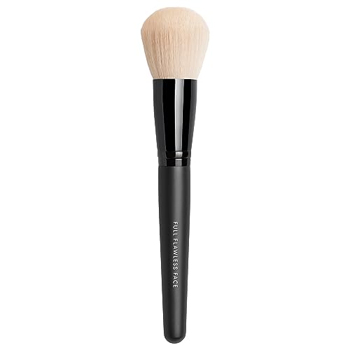 bareMinerals Full Flawless Face Brush for Blush, Highlighter, or Finishing Powder, Vegan, Cruelty-Free & Dermatologist-Tested