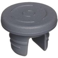 Wheaton W224100-193 Rubber 20mm Stopper with 2-Leg Lyophilization, Gray Chlorobutyl/46 (Case of 1000)