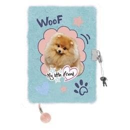 Journal cadenas poilu MLF chien carnet secret A5 96 pages lignées