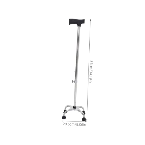 Canne de marche stable avec base quadripode antidérapante pour senior - 2
