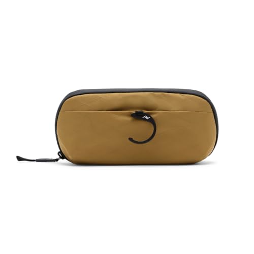 Image of Peak Design Small Wash Pouch, Coyote, Ocean Edition, Travel Toiletry Bag, Upright or Hanging Dopp Kit with Pockets, Magnetic Toothbrush Pocket, Wide UltraZip Opening, Toiletry Bag for Men and Women