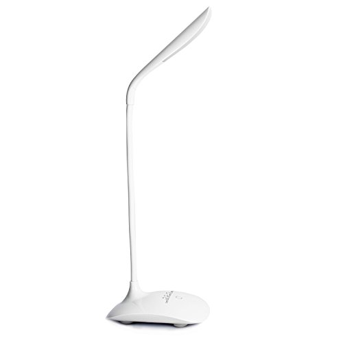 Leadleds Reading Light for Desktop&Table Lamp-14 LED-Rechargeable, Touch-Sensitive Control, Dimmable 3 Levels Brightness Adjustable, Goose-Neck, Good for Living Room, Bedroom, Office