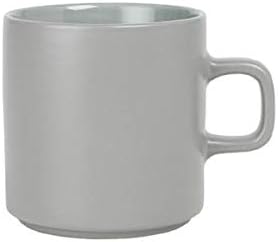 Blomus PILAR Ceramic Coffee Cup 9 oz Mirage Gray Set of 4