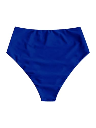 Image of ZAFUL Women High Waisted Bikini Bottoms Ruched Swimsuit Bottom Tummy Control Bathing Suit Bottoms