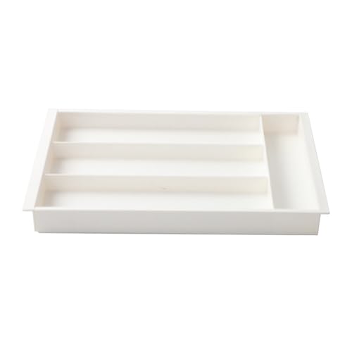 Organizador De Cajones Para Cubiertos - 32-50,7 Cm | Bandeja Extensible Para Cajones De Cocina - Utensilios, Tenedores, Cuchillos | Cucharas, Divisor De Vajilla Ajustable - HIPS Duradero Y Antidesliza