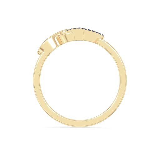 Natural Gemstone Infinity Heart Promise Ring for Women in 925 Silver/18K Yellow/Rose Gold Vermeil, Birthstone Jewelry Gifts for Her Birthday, Anniversary, Christmas, Graduation, Mothers Day4