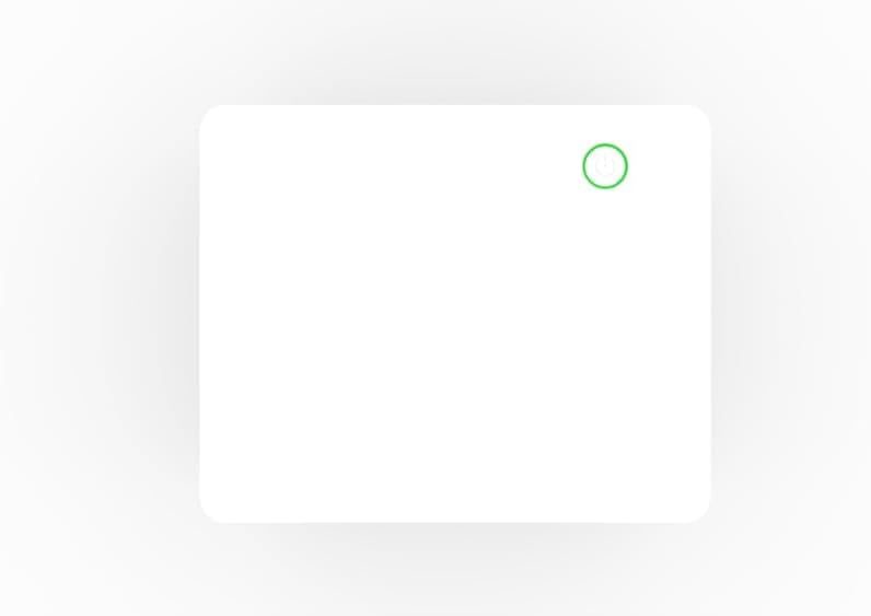 Top view of MoreJoy CUBE SLIM 2025 Projector showing power button