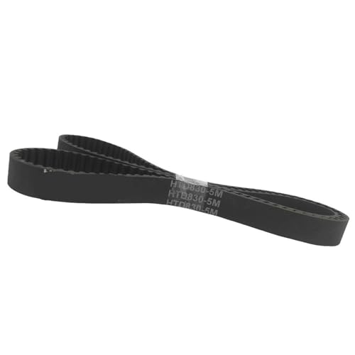 Courroie de distribution HTD 5M durable avec armature renforcée en caoutchouc noir 835 mm