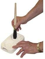 Glass Fusing/Slumping Supplies: Mold Cleaning Brush by Nartique Glass