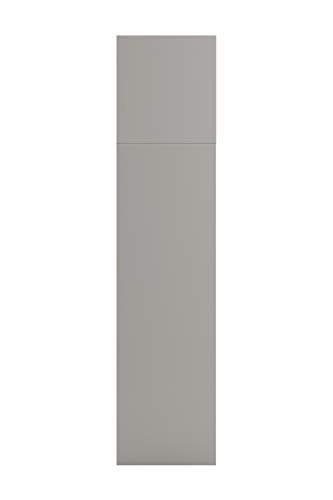 Image of Interio by Godrej Almirah Slimline 3-Door Steel Almirah, Cupboard for Clothes (Royal Ivory and Russet), 1-Year Warranty, 7 Shelves, with Over Head Unit, 1 Locker, Star Design Mirror