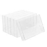 HAWILLOSCH 6 Stück Pack Transparente Kassettenboxen aus Kunststoff Kompakte Aufbewahrung für Standard Audiokassetten mit Deckel Stapelbare Kassettenhalter für Effiziente Organisation und
