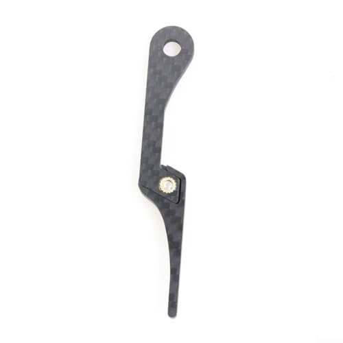 Hebilla estabilizadora de fibra de carbono para bicicleta, color negro, evita que la cadena se caiga