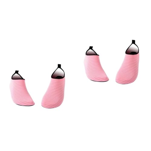 SHERCHPRY 2 Pairs Silicone Yoga Socks Women Non-slip Grip for Dance Fitness (sizes 42/43)